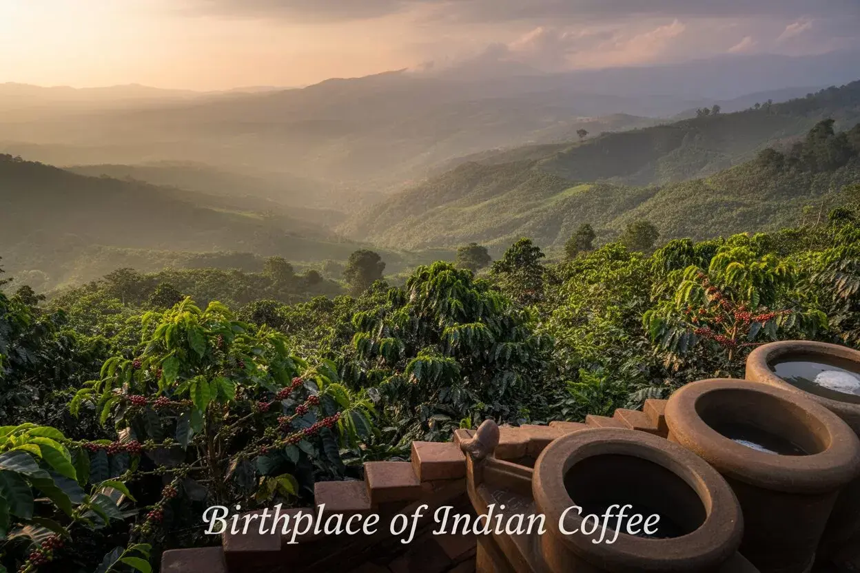 Waterfall and forest near Chikmagalur